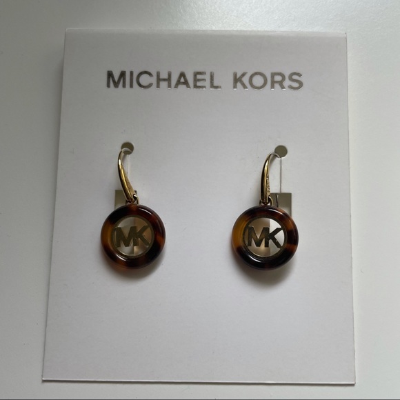 Michael Kors tortoise print earrings - Picture 1 of 1